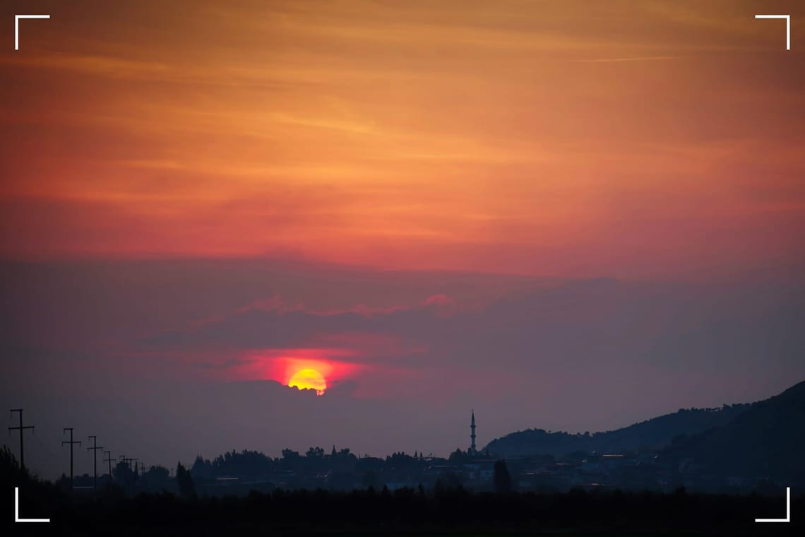 Sunset over the West-Anatolian coast in Turkey | Image credit: www.carian.art | Henkjan Schrijver